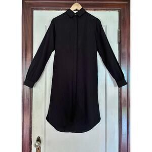 Tradlands Minimalist Black Chelsea Shirt Dress- Size XXS - S
